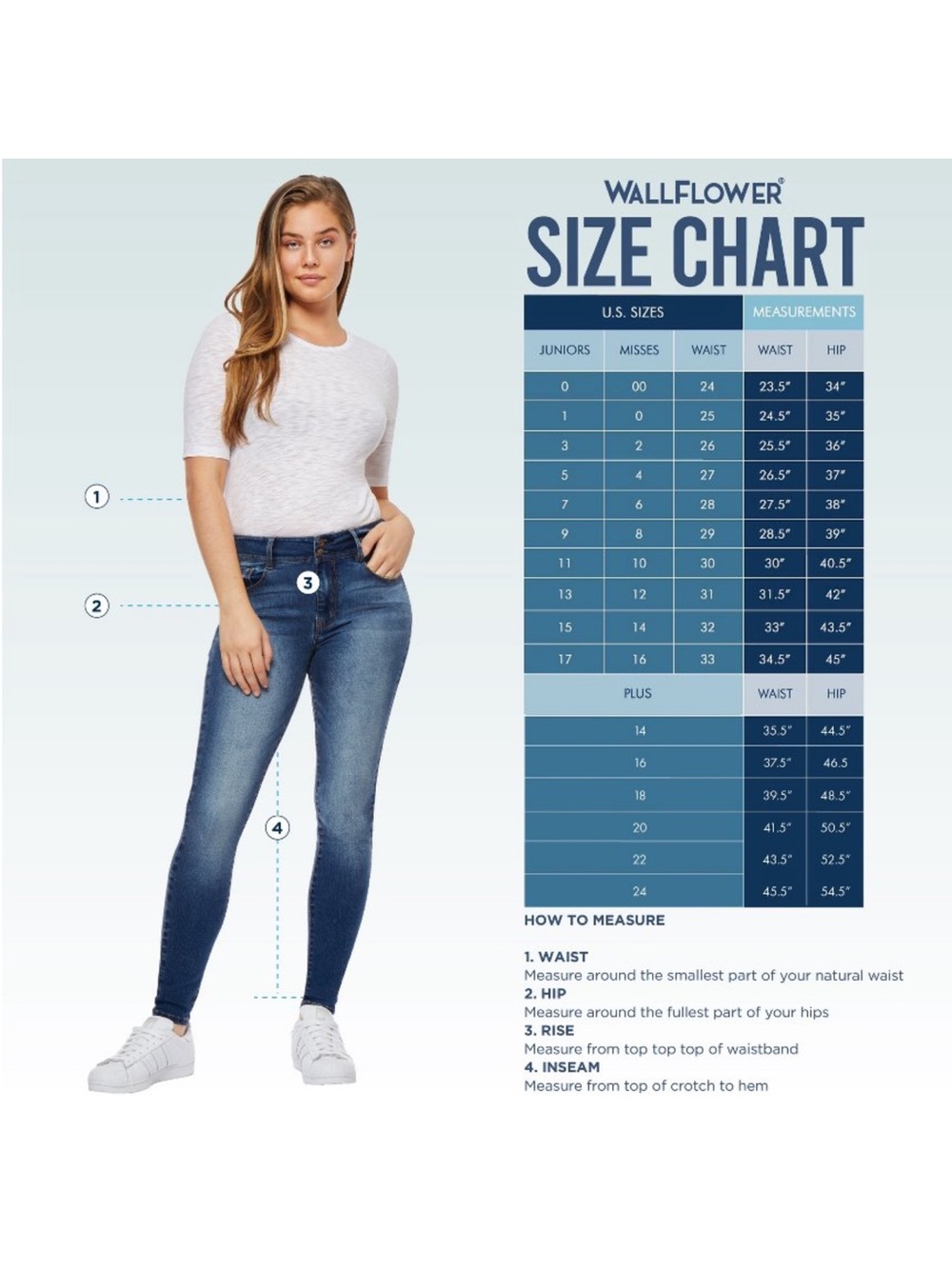Wallflower Blue Cropped Cuffed Jeans - Picture 9 of 9
